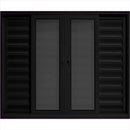 Veneziana Linha Maxx Preta com Tela Mosqueteira 1,00x1,50 6 Folhas sem Grade Esal