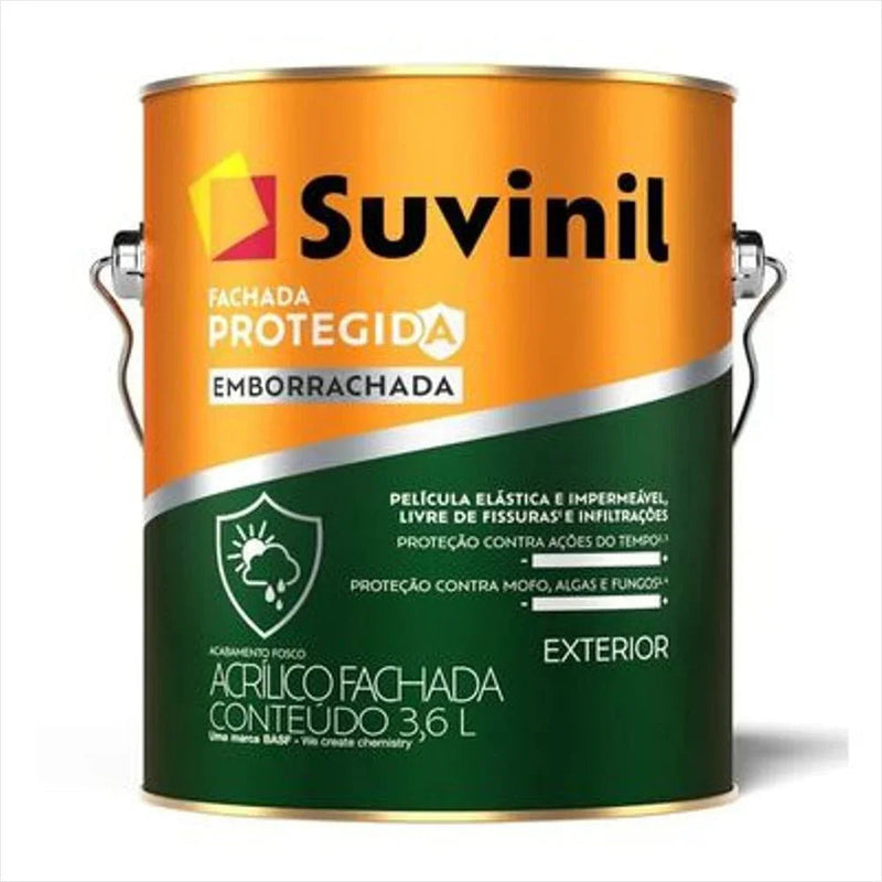 Tinta Suvinil Fachada Protegida Emborrachada 3,6 Litros Suvinil