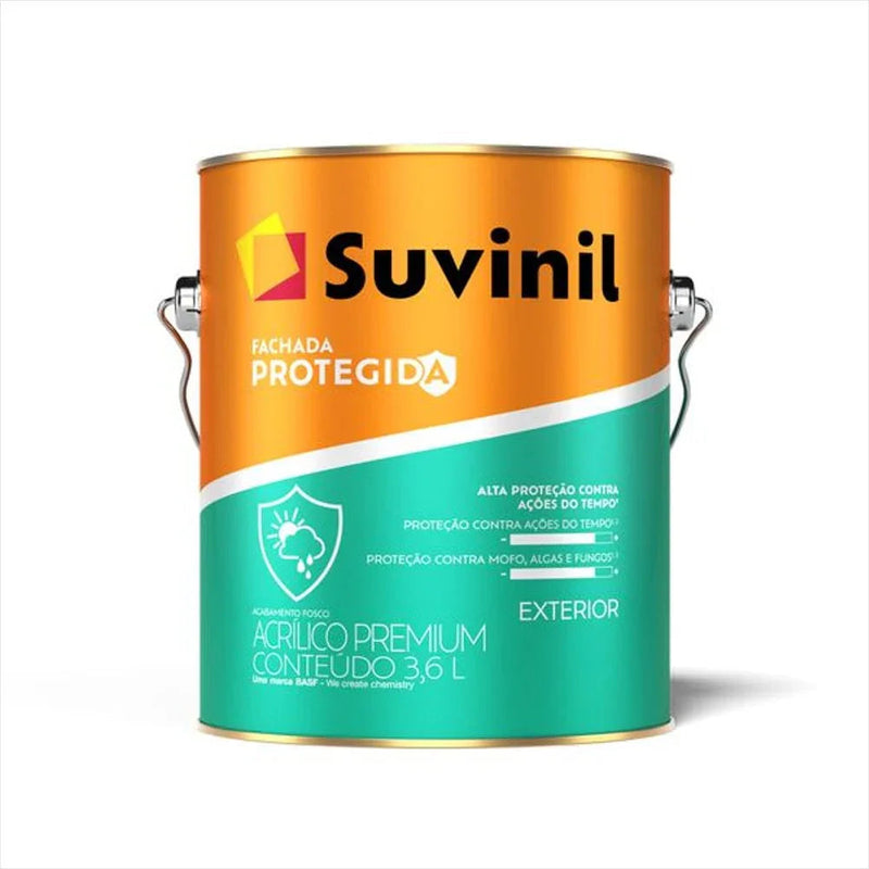 Tinta Suvinil Fachada Protegida Branca 3,6 Litros Suvinil